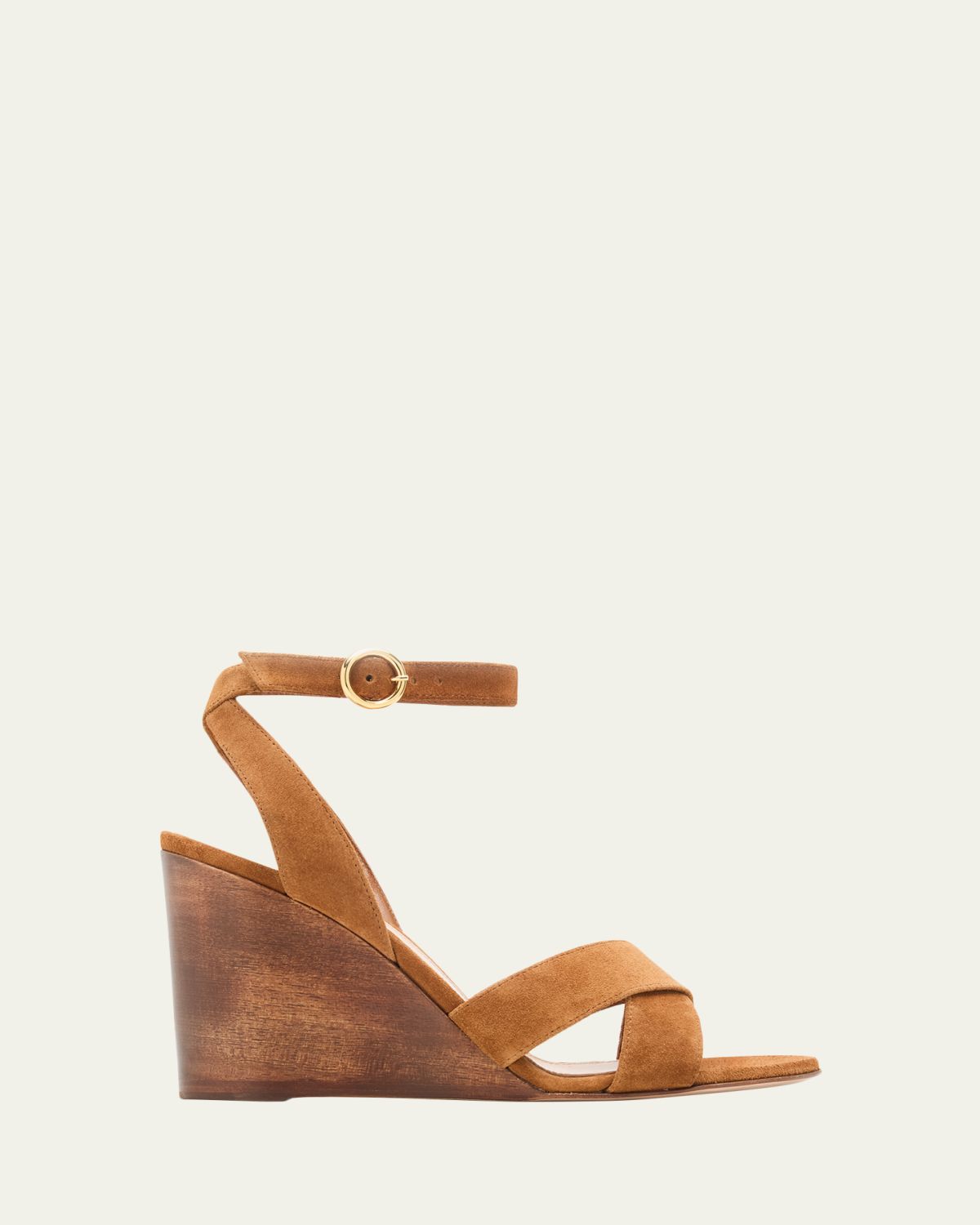 Gianvito Rossi 85mm Suede Ankle-Strap Sandals