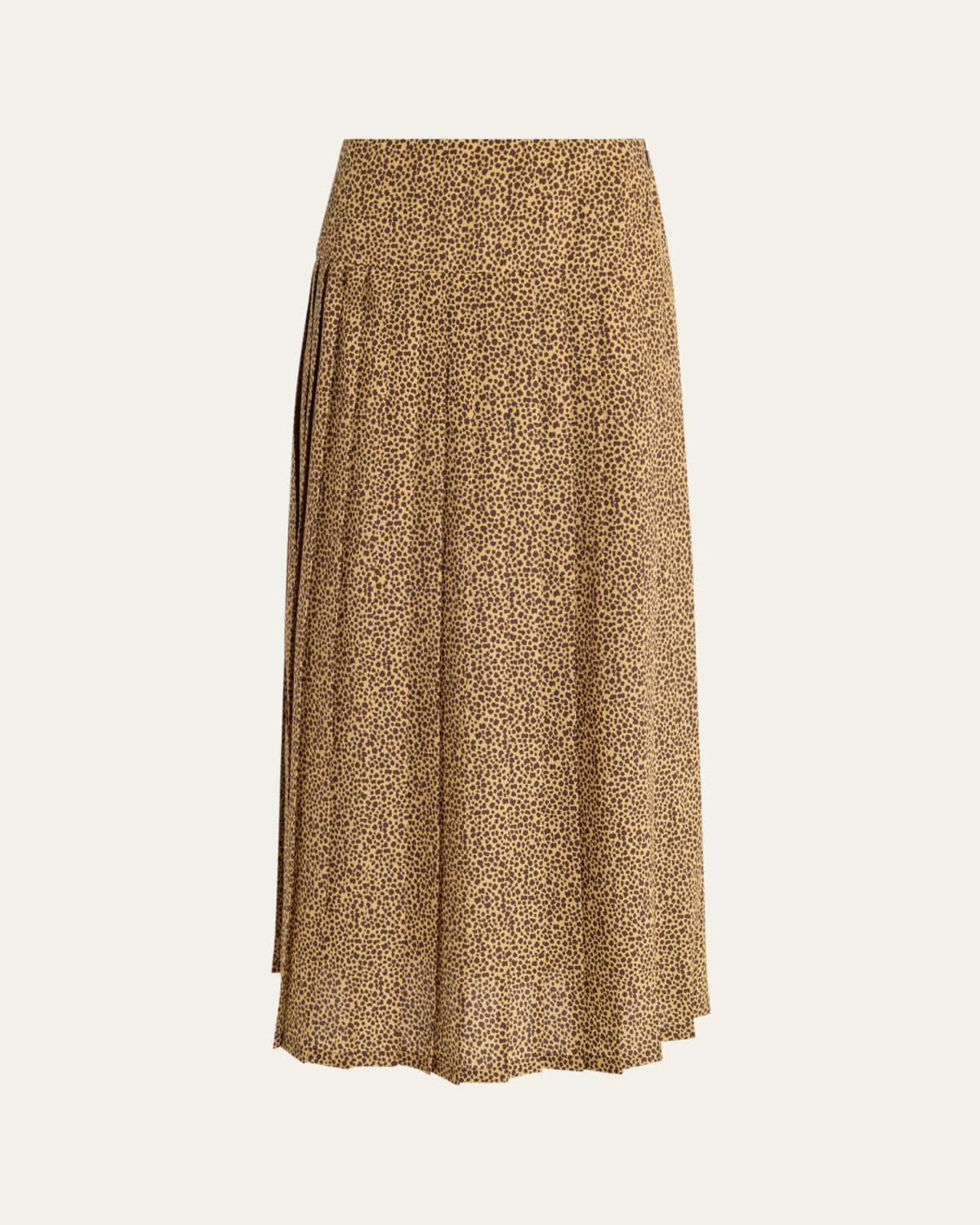 Valentino Garavani High-Waist Leopard-Print Silk Skirt | Thumbnail 6