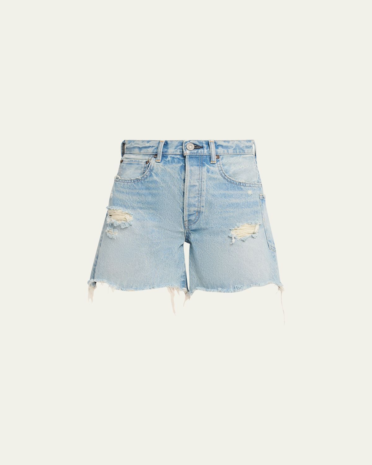 MOUSSY VINTAGE Distressed Denim Mid-Rise Shorts | Thumbnail 9 MOUSSY VINTAGE Distressed Denim Mid-Rise Shorts | Thumbnail 9