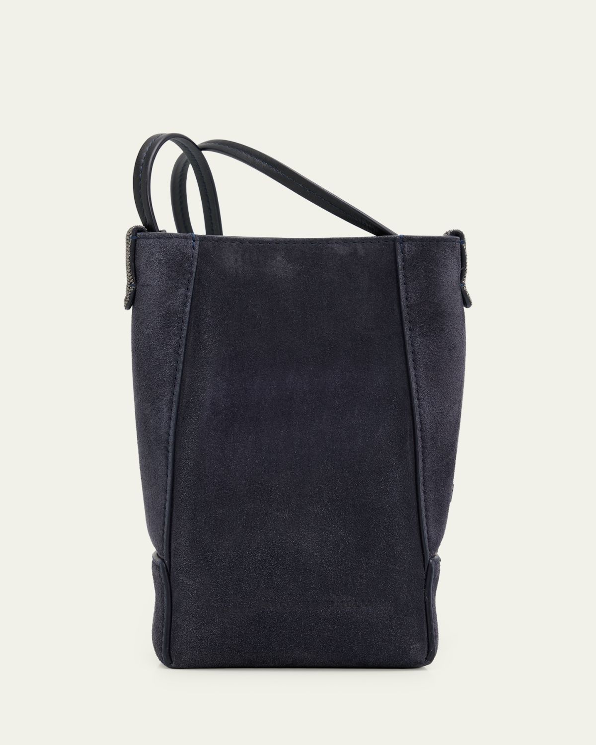 Brunello Cucinelli BC Duo Suede Phone Holder w/ Monili