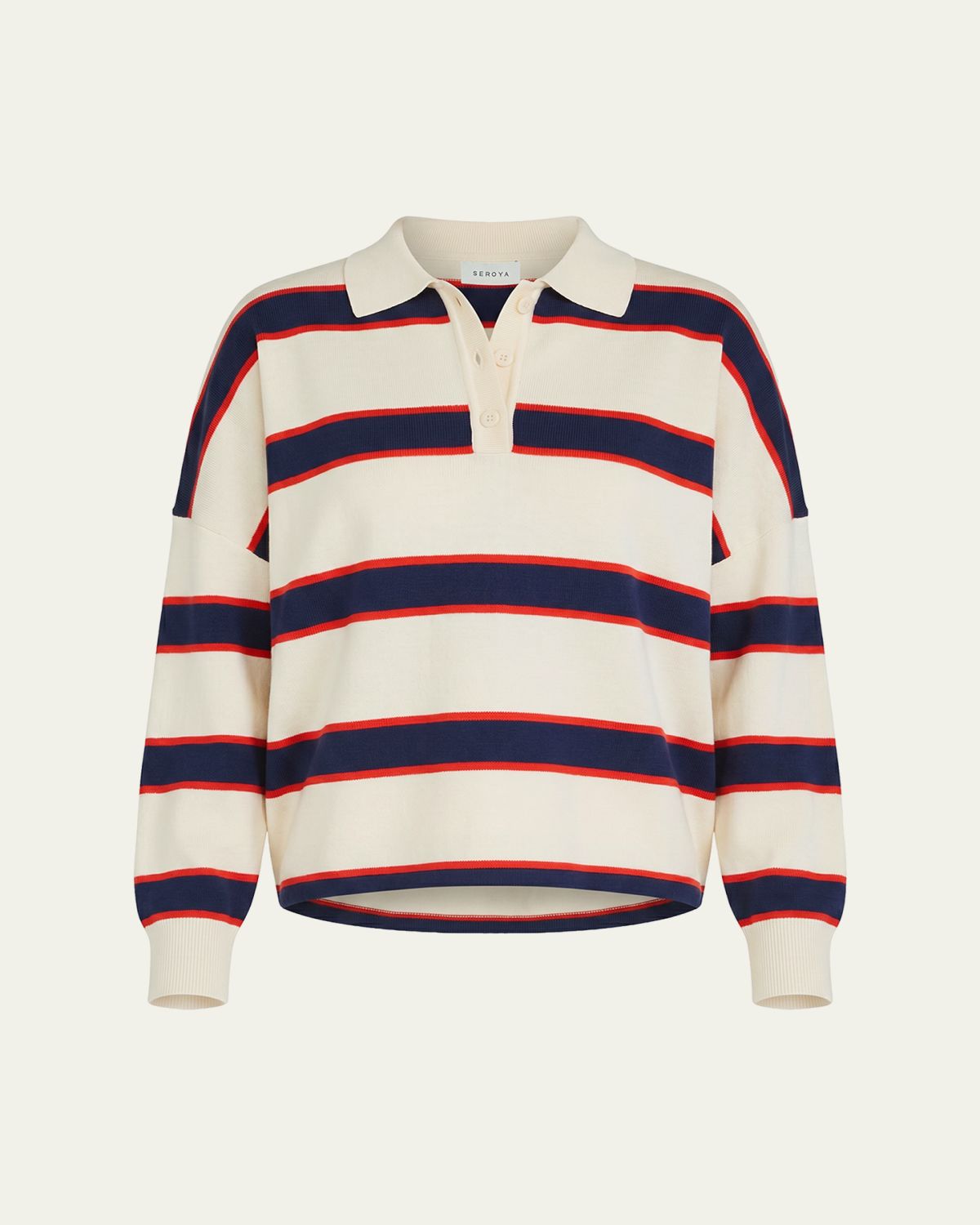SEROYA Taby Striped Sweater | Thumbnail 6 SEROYA Taby Striped Sweater | Thumbnail 6