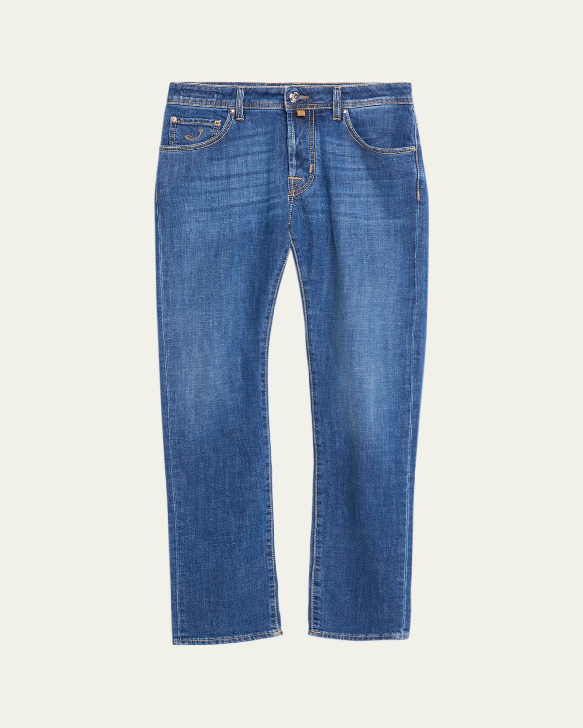 Jacob Cohen Men's Slim Straight-Leg Medium-Wash Denim Jeans