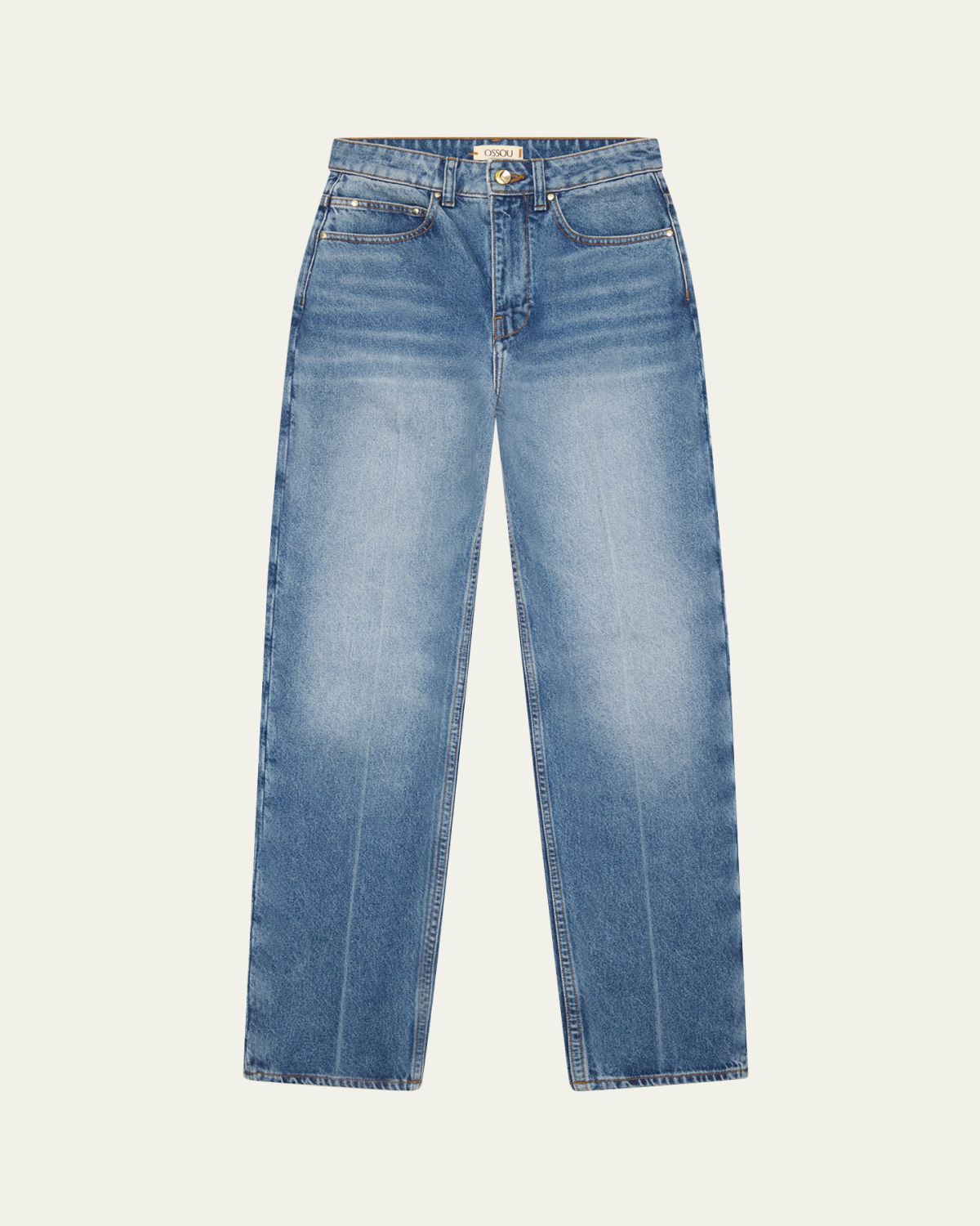Ossou Noon High-Rise Straight Jeans