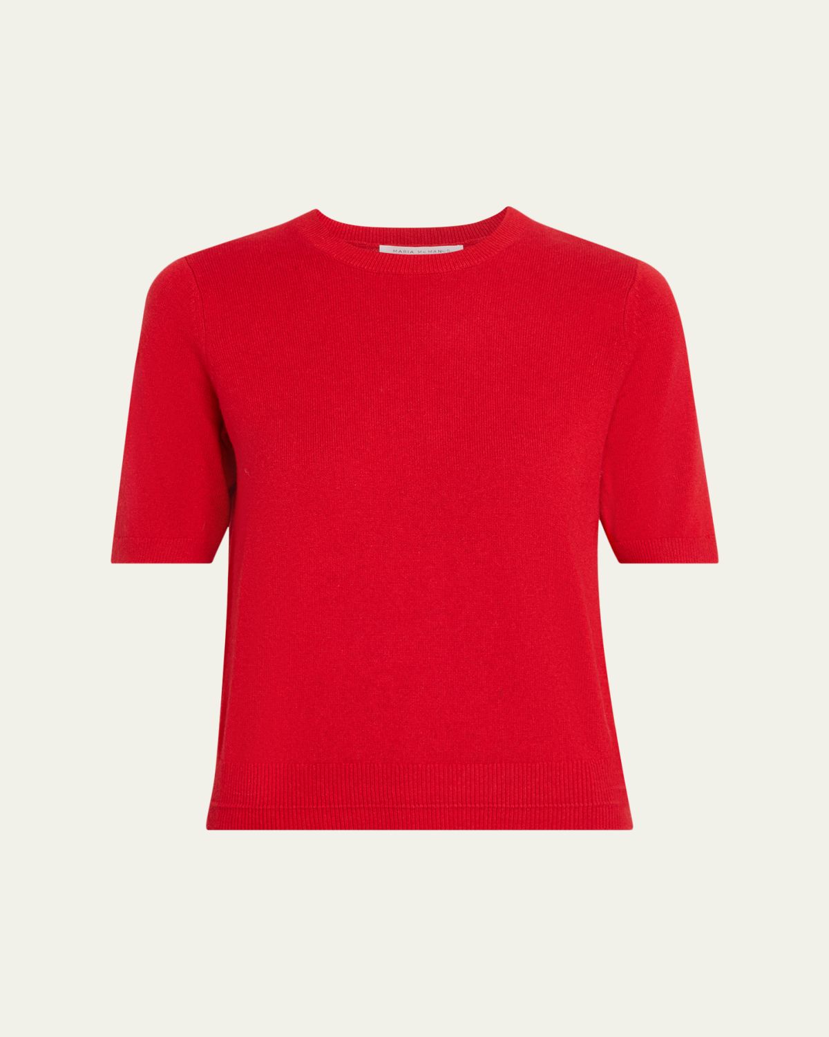 MARIA MCMANUS Cashmere-Knit Crewneck T-Shirt