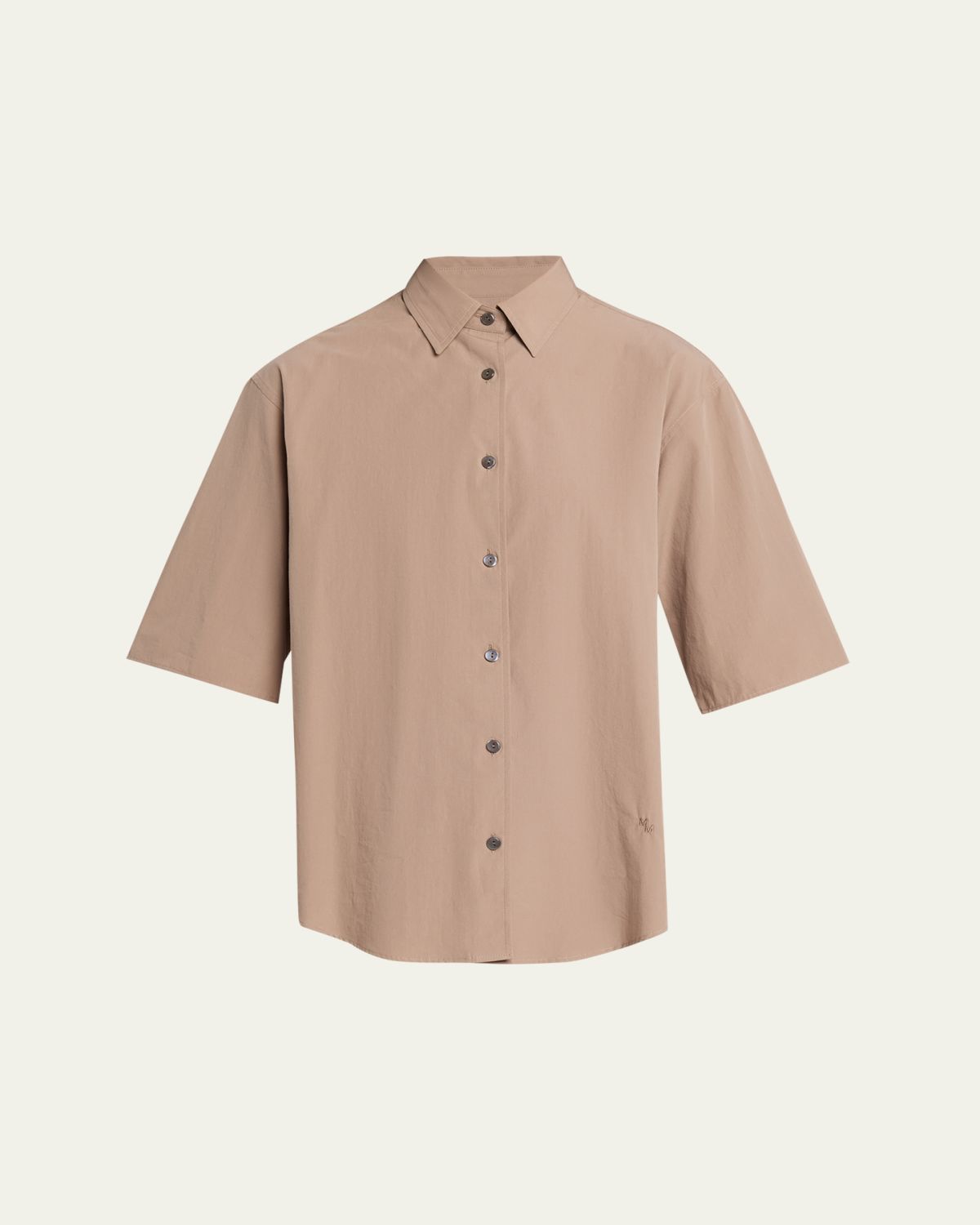 MARIA MCMANUS Short-Sleeve Cotton Tunic Shirt