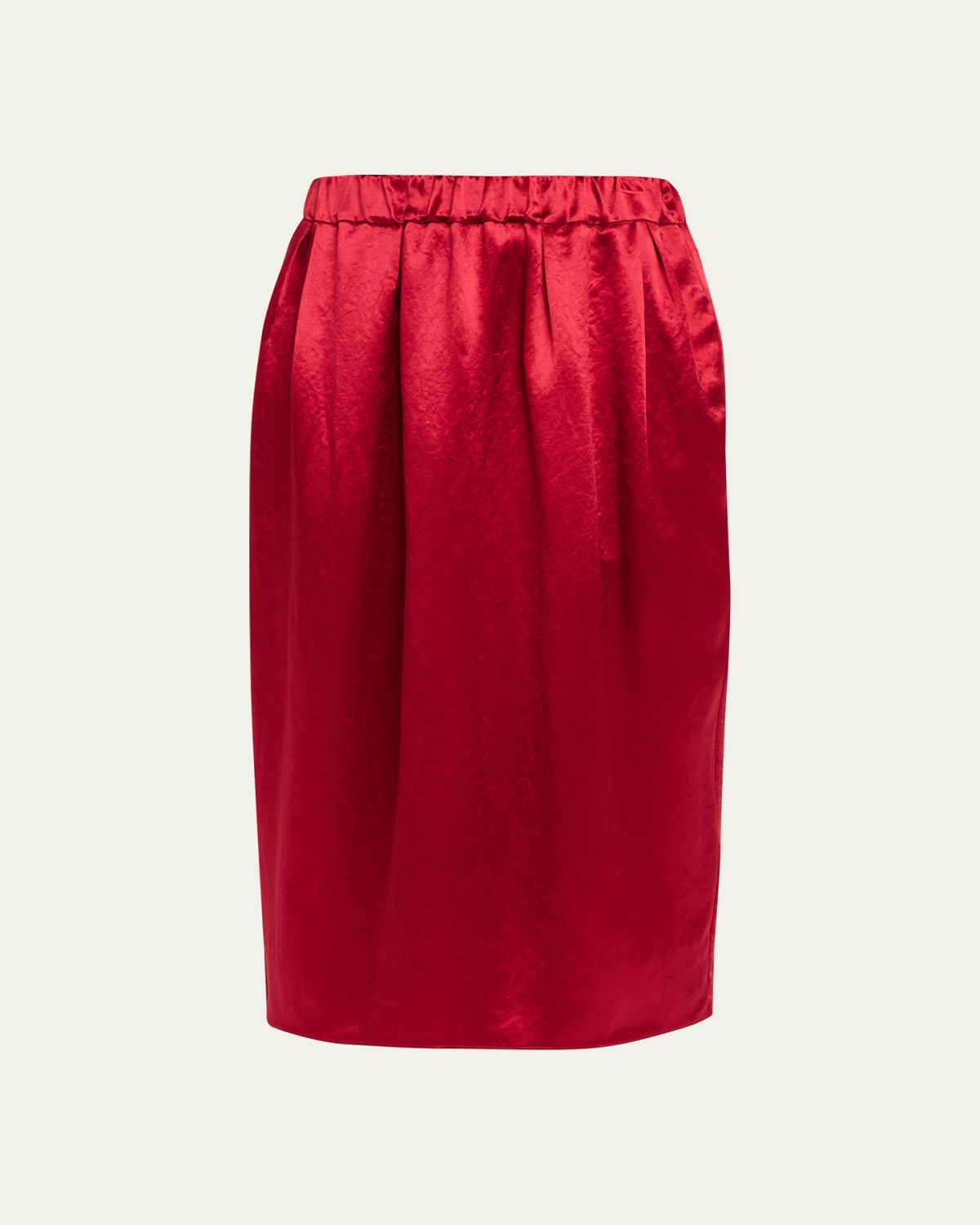 MARIA MCMANUS Sateen Midi Tulip Skirt