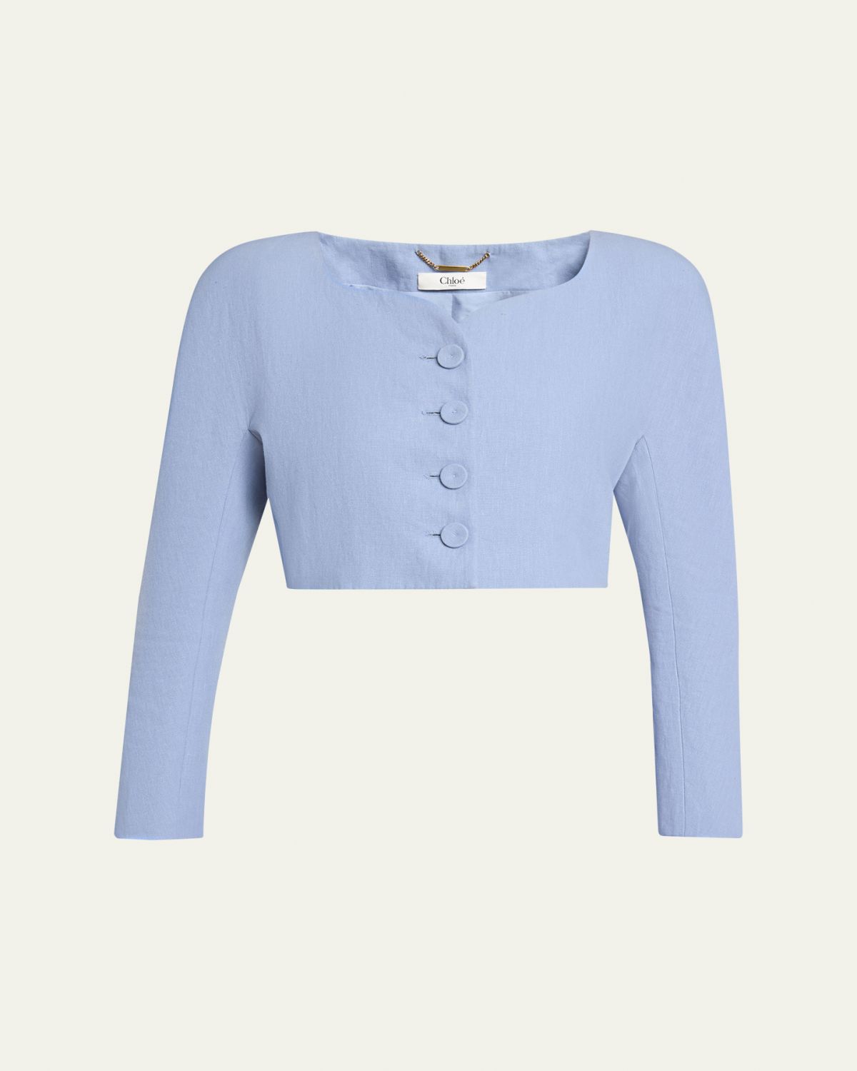 Chloe Linen Crop Jacket