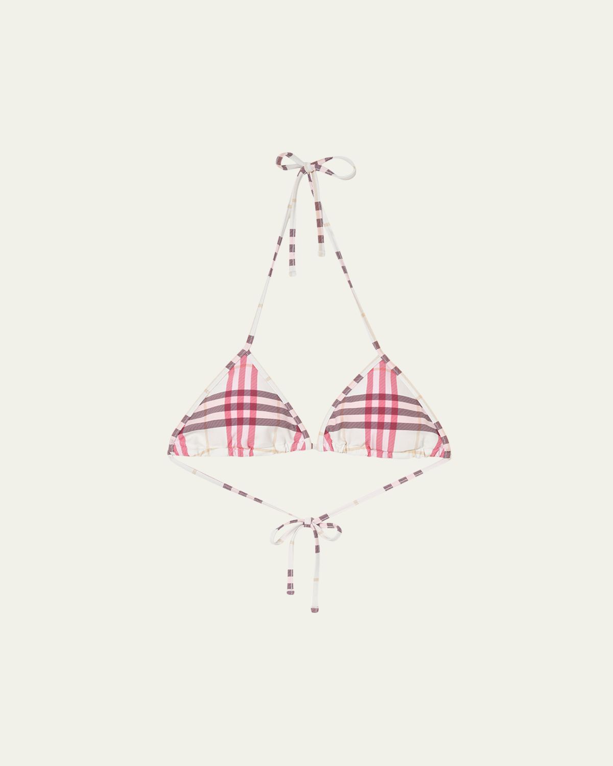 Burberry Sadie Check Bikini Top