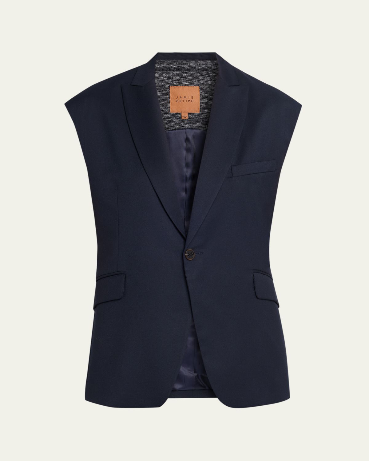Jamie Haller The Vested Sleeveless Single-Breasted Blazer