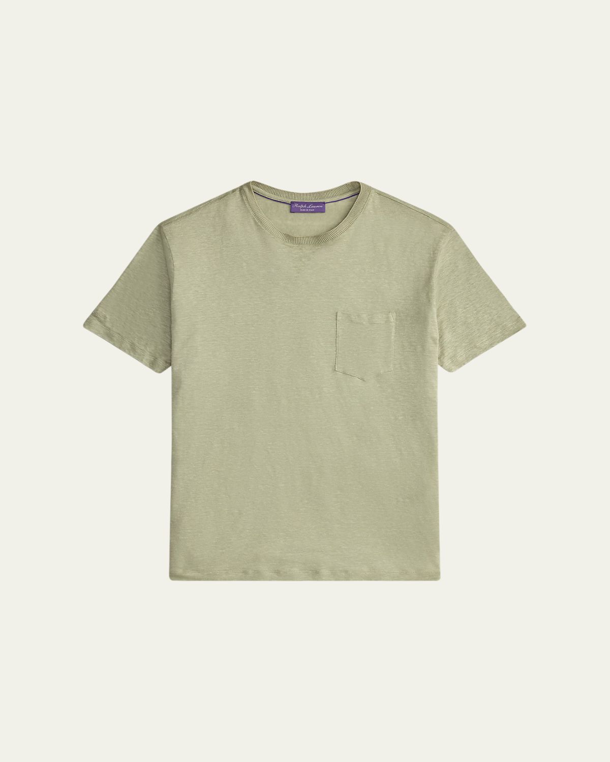 Ralph Lauren Purple Label Linen Jersey Pocket T-Shirt