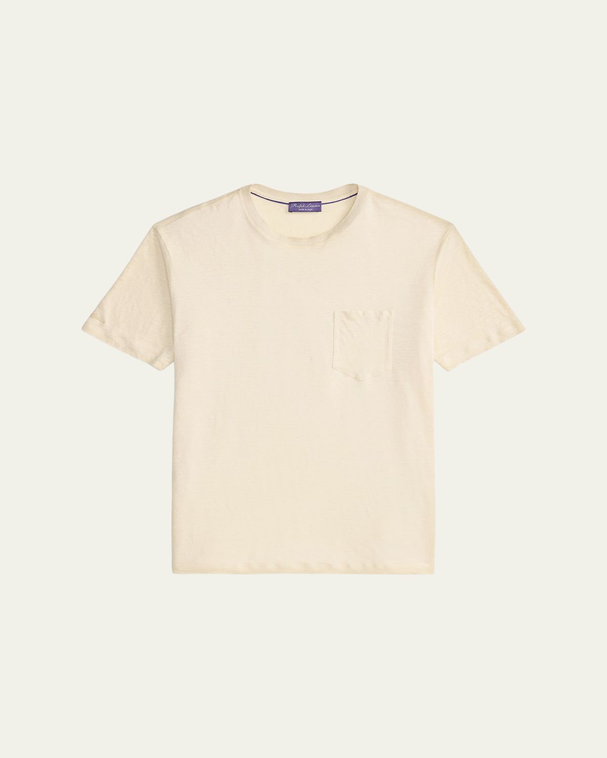 Ralph Lauren Purple Label Linen Jersey Pocket T-Shirt