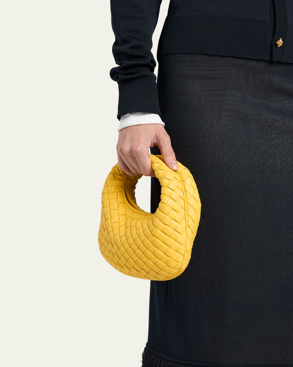 Bottega Veneta Baby Veneta Leather Top-Handle Bag | Thumbnail 2