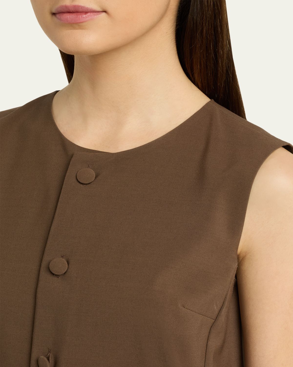 Maison Margiela Pleated Button-Front Top | Thumbnail 5