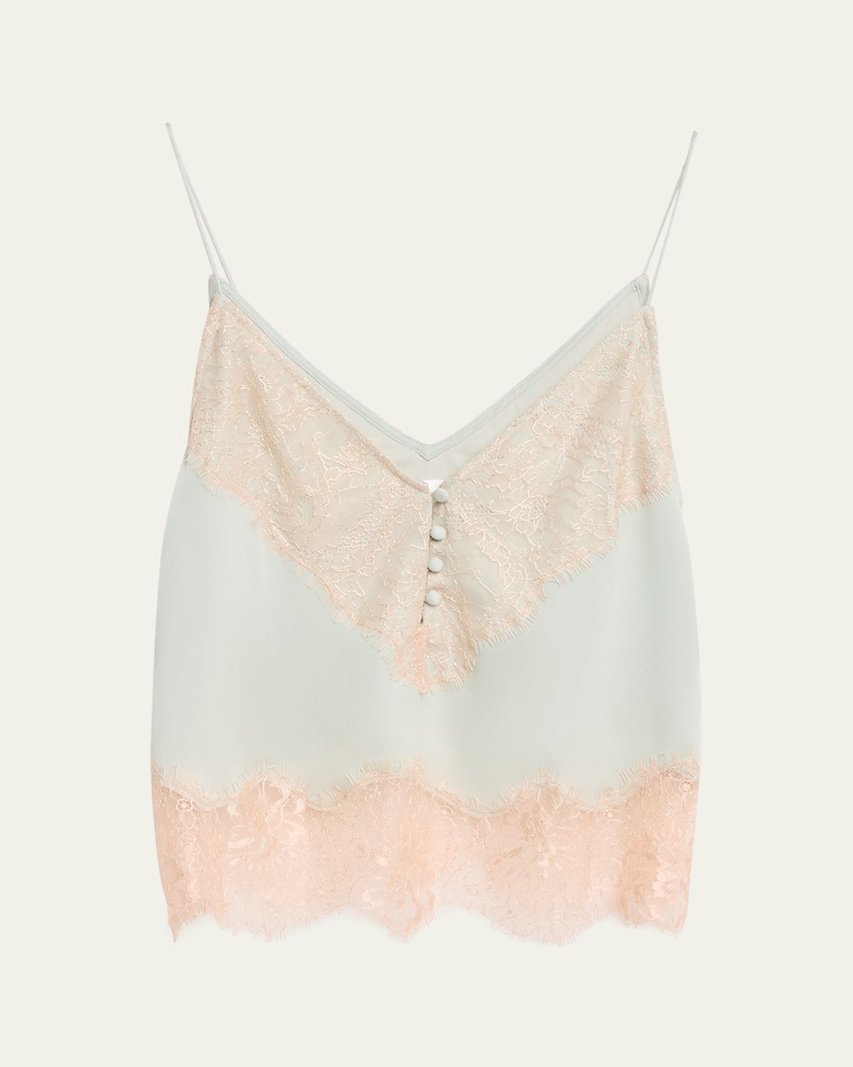 Ronny Kobo Suraiya Lace-Trim Cami Top