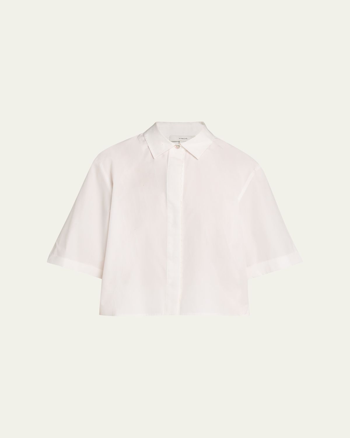 Vince Short-Sleeve Poplin Shirt