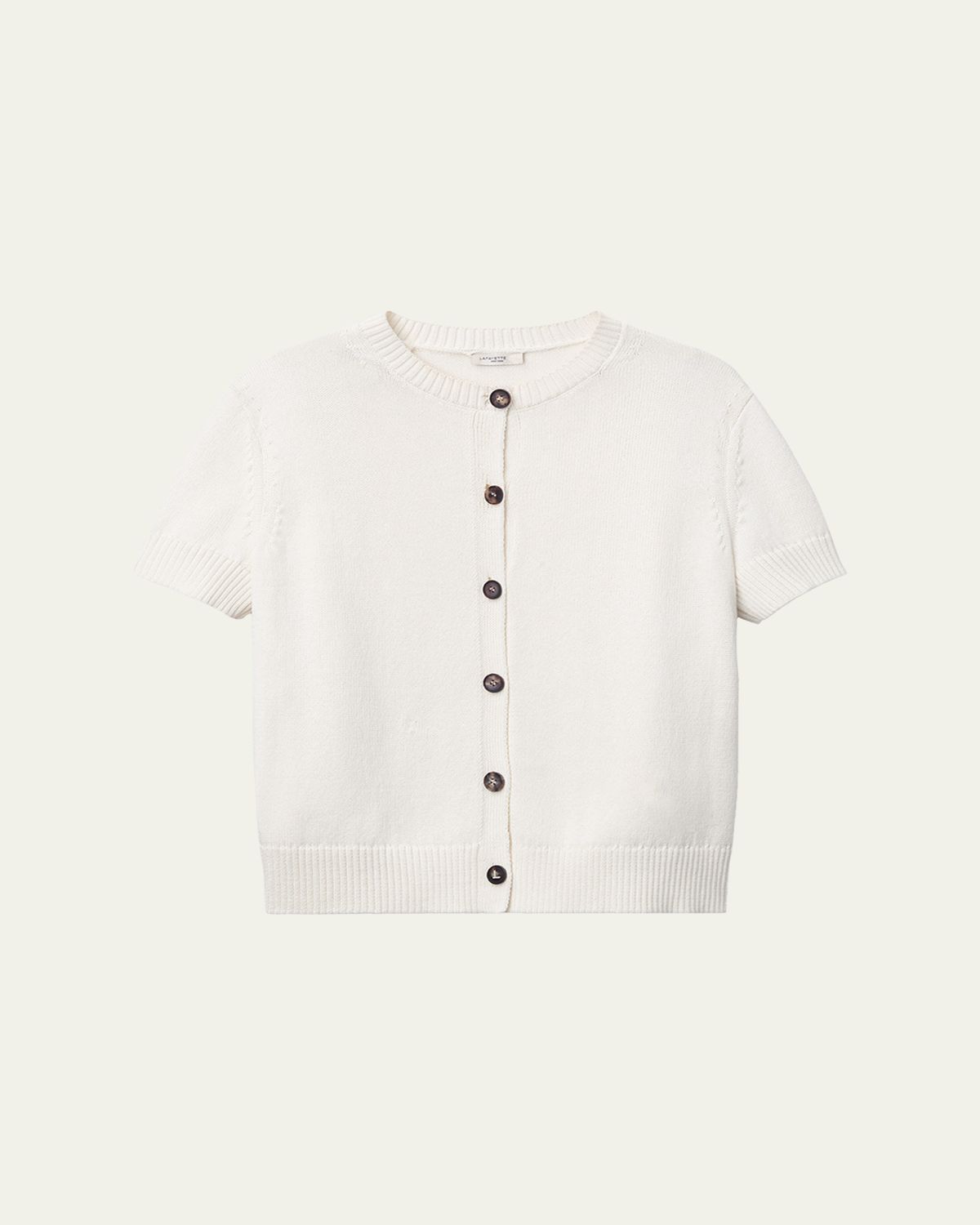 Lafayette 148 New York Crewneck Cotton-Silk Cardigan | Thumbnail 6 Lafayette 148 New York Crewneck Cotton-Silk Cardigan | Thumbnail 6