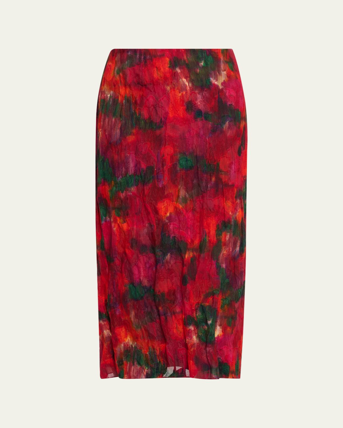 Lafayette 148 New York Abstract-Print Crinkled Cotton Midi Skirt | Thumbnail 6 Lafayette 148 New York Abstract-Print Crinkled Cotton Midi Skirt | Thumbnail 6