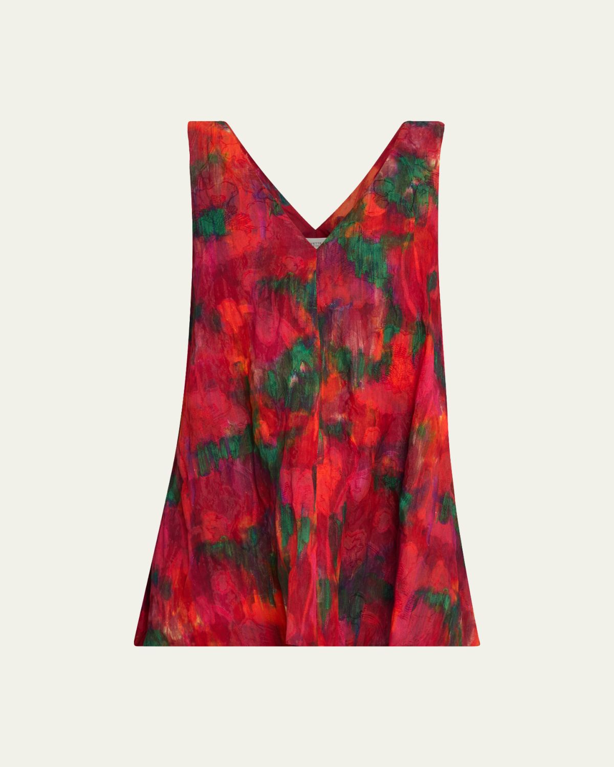 Lafayette 148 New York Sleeveless Abstract-Print Cotton Blouse | Thumbnail 9 Lafayette 148 New York Sleeveless Abstract-Print Cotton Blouse | Thumbnail 9