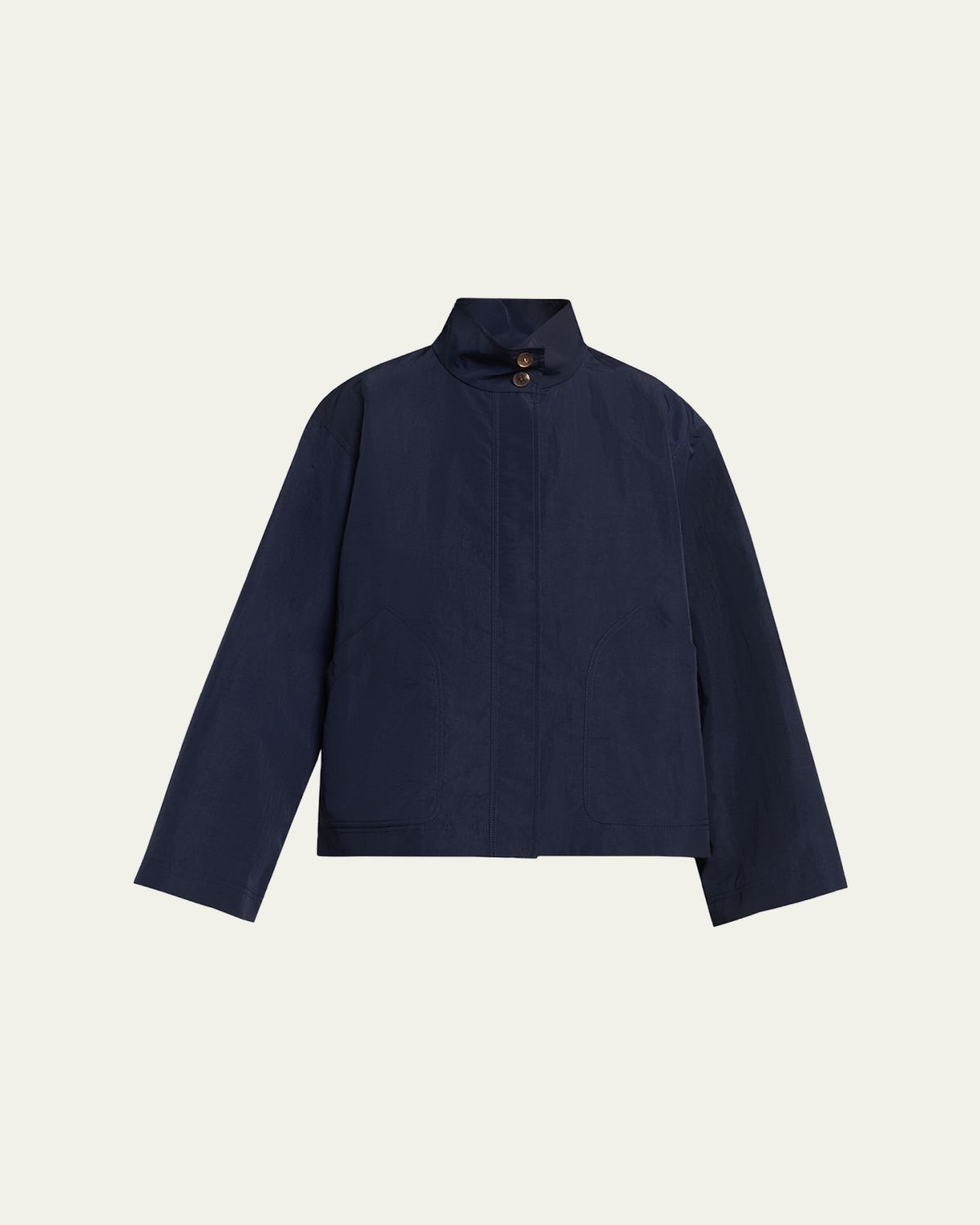 Lafayette 148 New York Funnel-Neck Cavalry Twill Jacket | Thumbnail 6 Lafayette 148 New York Funnel-Neck Cavalry Twill Jacket | Thumbnail 6