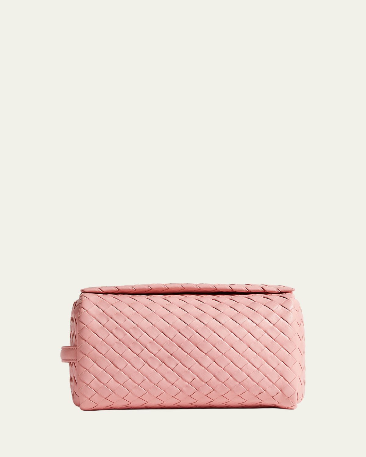 Bottega Veneta Men's Small Cubo Intrecciato Leather Pouch