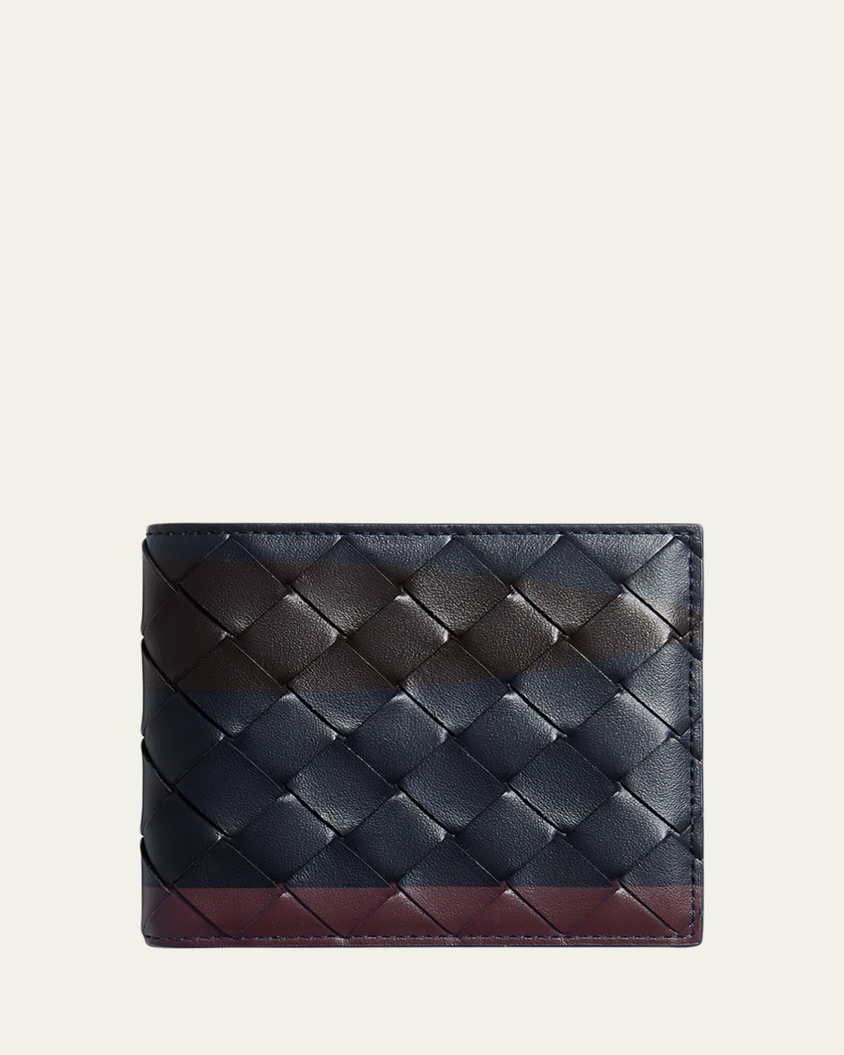 Bottega Veneta Men's Intrecciato Airbrushed Bifold Wallet