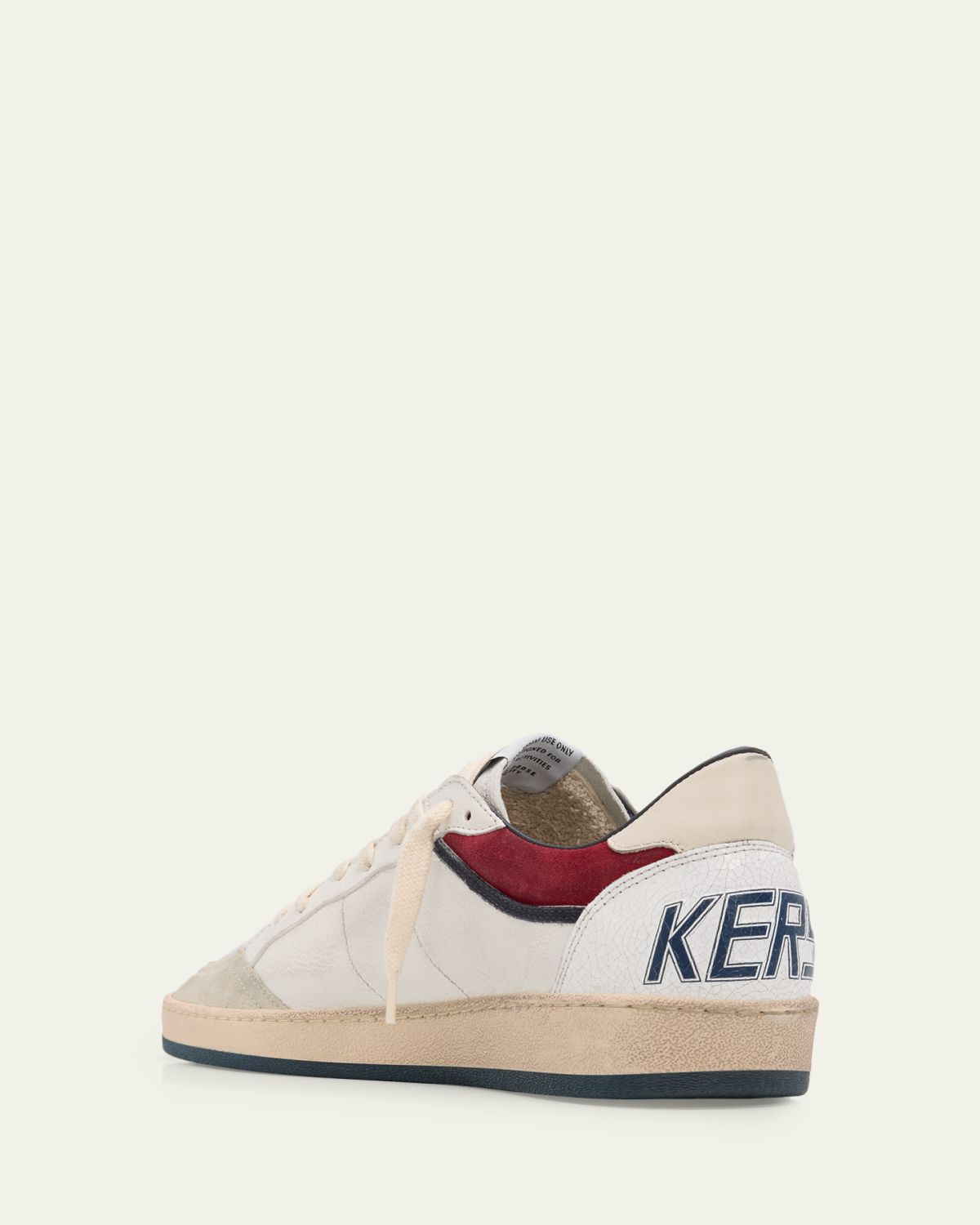 Golden Goose Men's Ballstar Leather and Suede Low-Top Sneakers | Thumbnail 2 Golden Goose Men's Ballstar Leather and Suede Low-Top Sneakers | Thumbnail 2