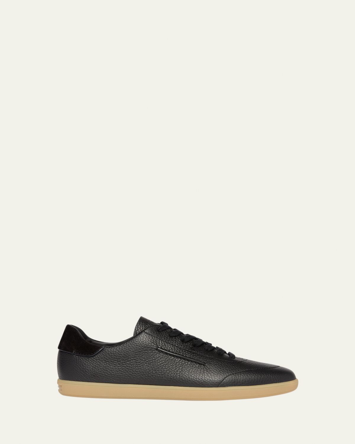 ZEGNA Men's 232 Grained Leather Low-Top Sneakers