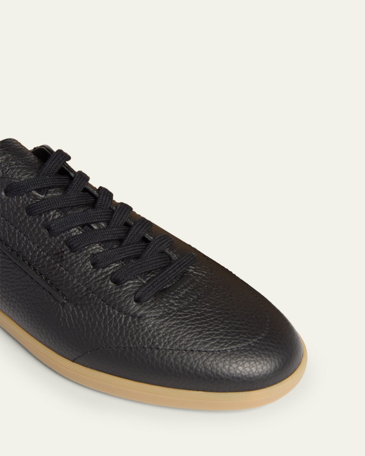 ZEGNA Men's 232 Grained Leather Low-Top Sneakers | Thumbnail 3 ZEGNA Men's 232 Grained Leather Low-Top Sneakers | Thumbnail 3