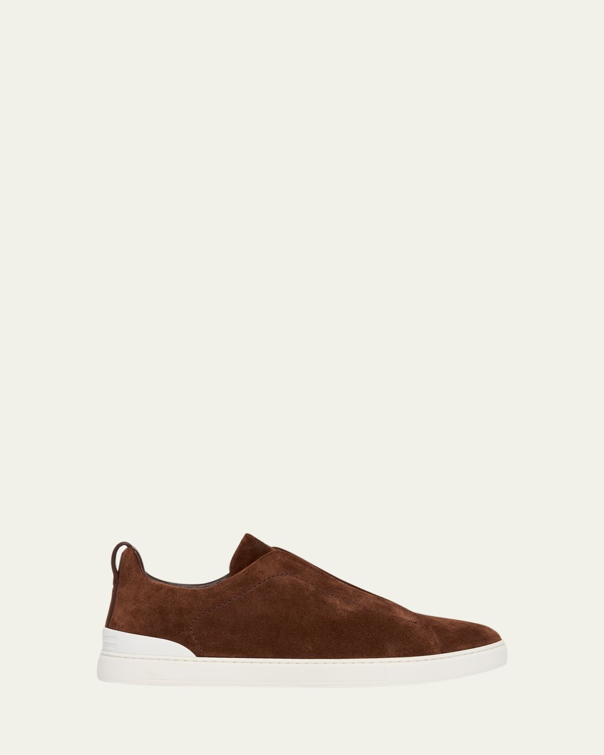 ZEGNA Men's Suede Triple Stitch Sneakers