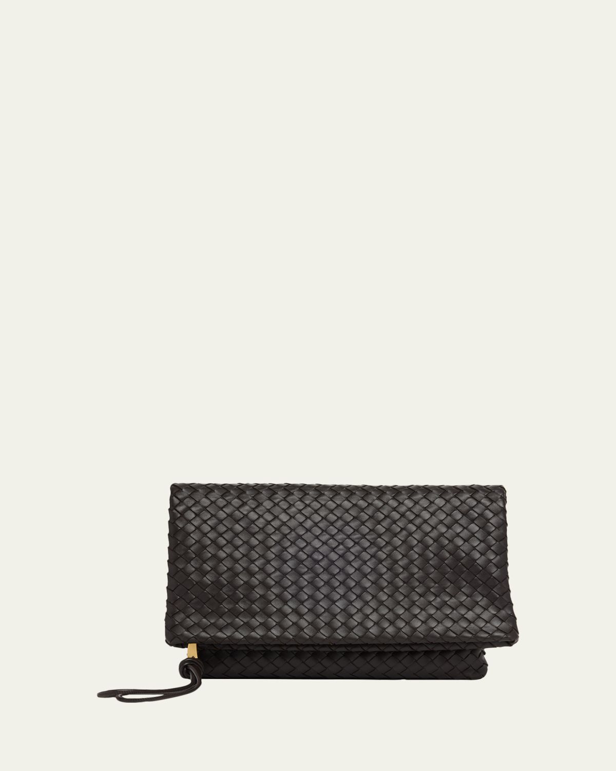 Bottega Veneta Folded Nappa Leather Clutch Bag