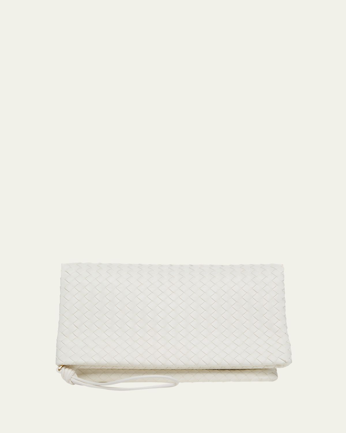 Bottega Veneta Folded Nappa Leather Clutch Bag