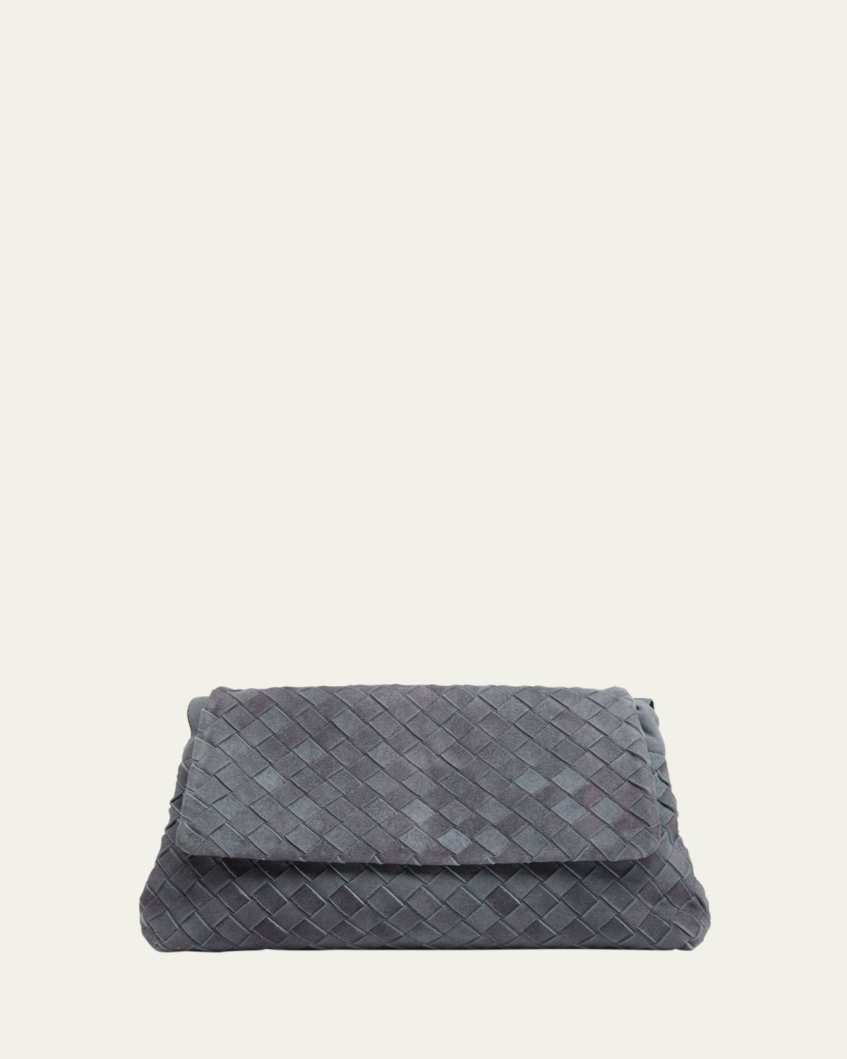 Bottega Veneta Giorno Dustbag Flap-Top Suede Shoulder Bag