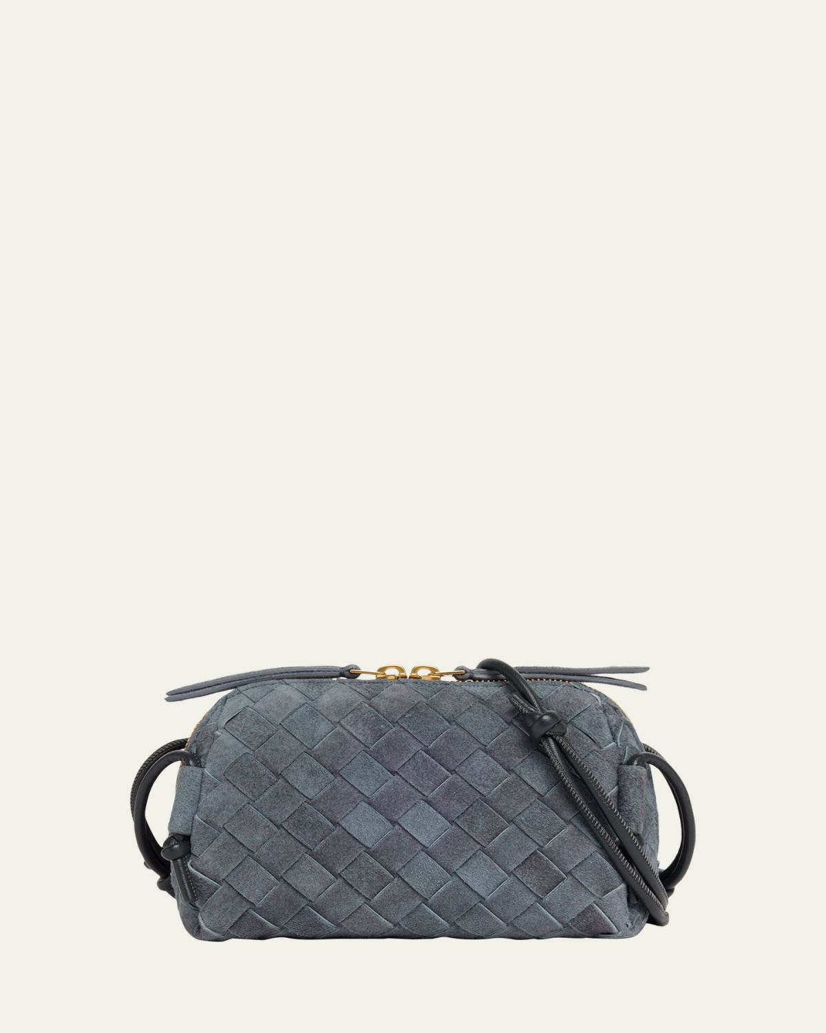 Bottega Veneta Suede Concert Pouch Crossbody Bag