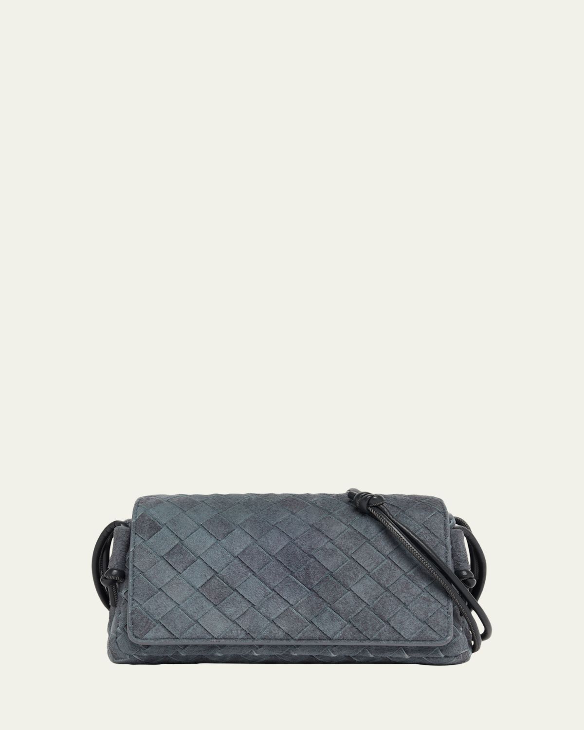 Bottega Veneta Notturno Suede Crossbody Pouch Bag