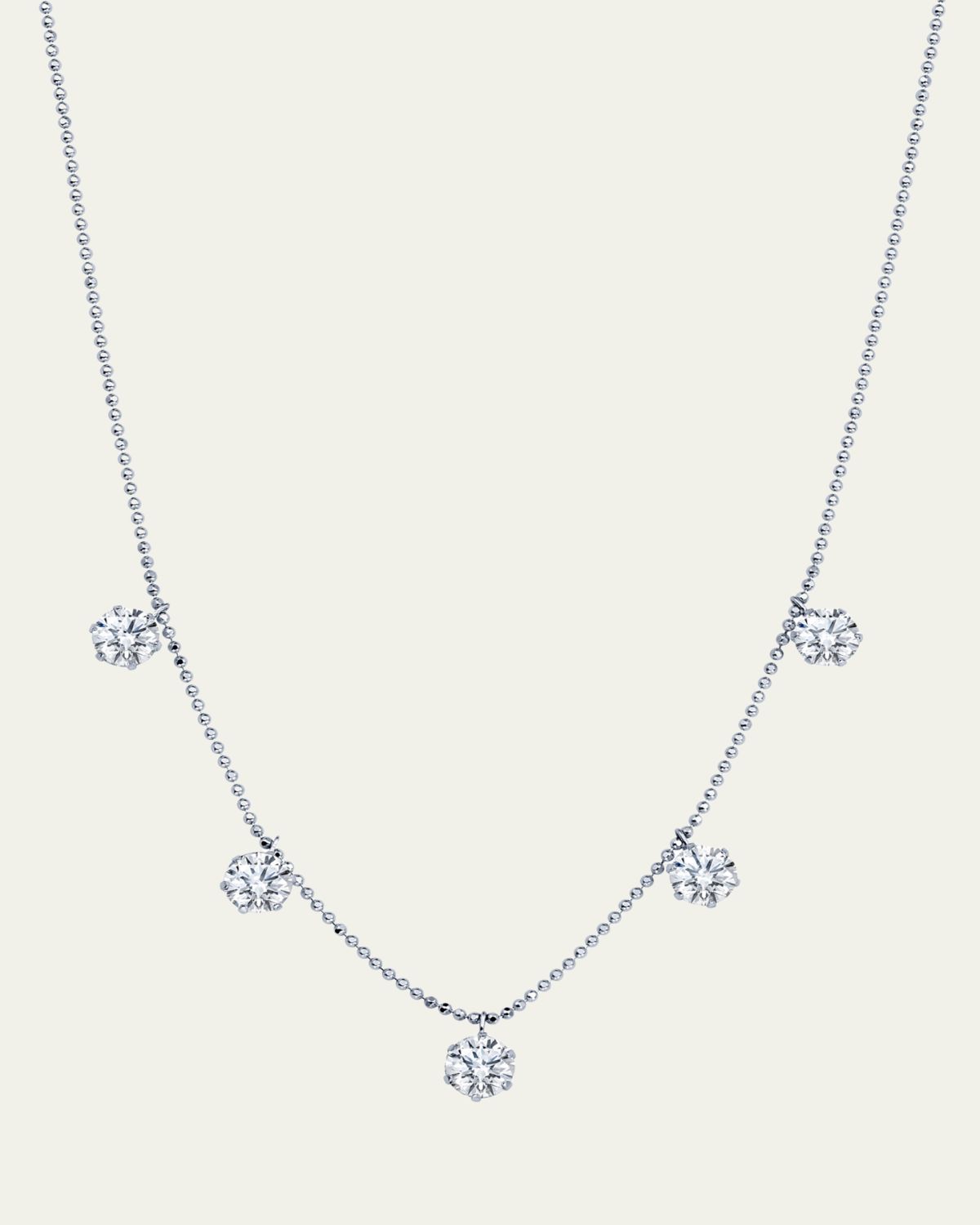 Graziela Gems 18K Large Floating Diamond Necklace | Thumbnail 5