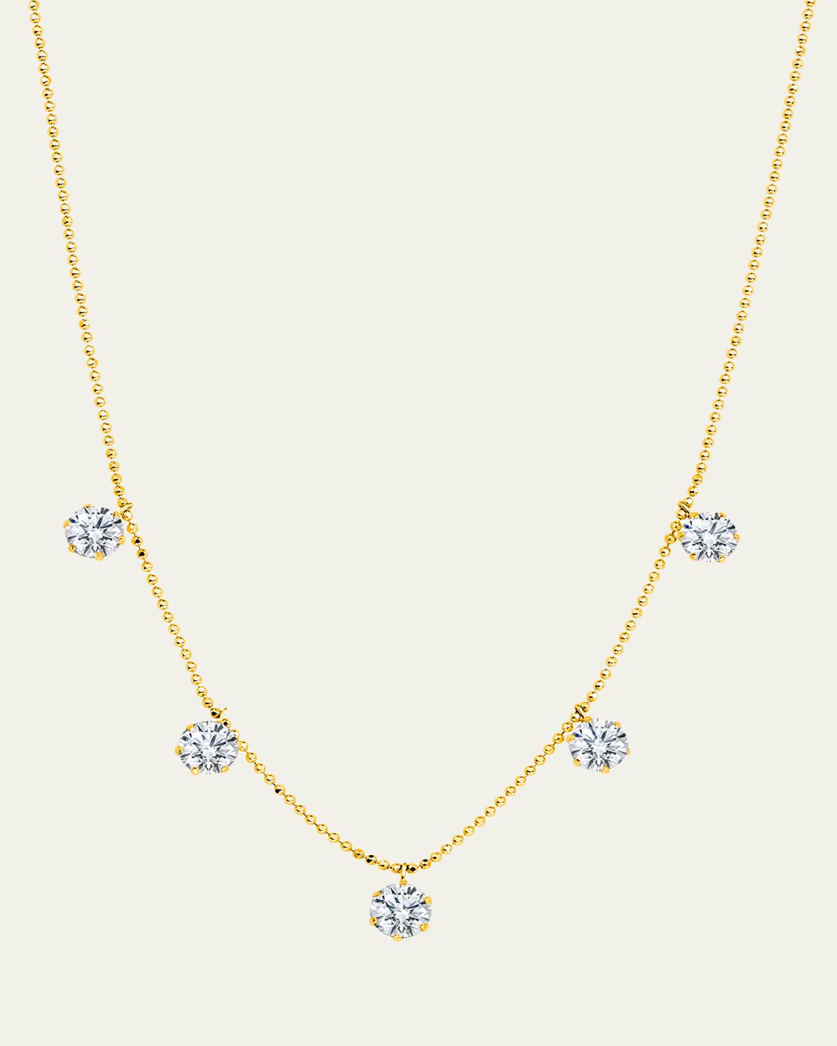 Graziela Gems 18K Large Floating Diamond Necklace
