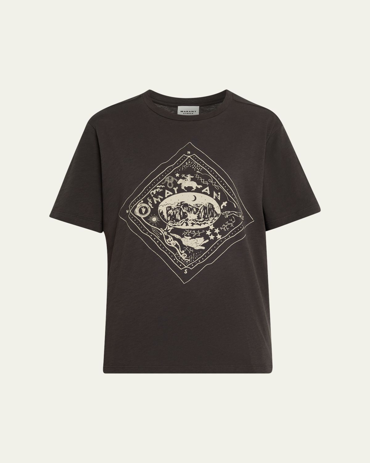 Etoile Isabel Marant Zewel Mayan-Print Cotton T-Shirt
