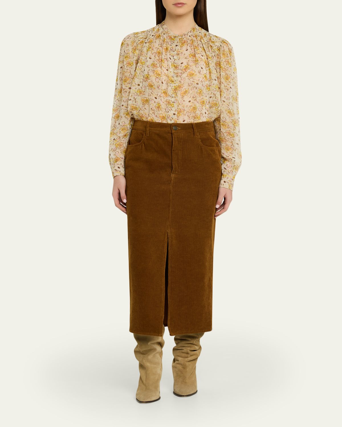 Etoile Isabel Marant Florine Floral Georgette Blouse | Thumbnail 2