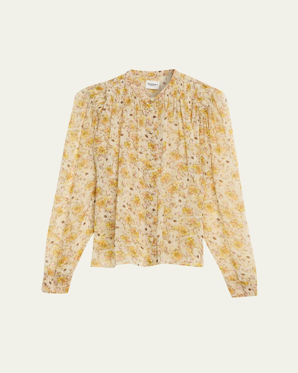 Etoile Isabel Marant Florine Floral Georgette Blouse