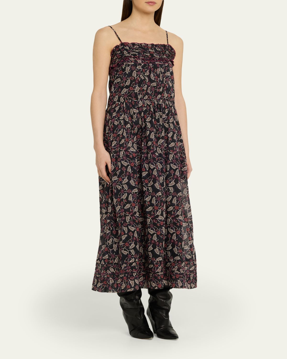 Etoile Isabel Marant Demy Floral Cotton Slipdress | Thumbnail 4 Etoile Isabel Marant Demy Floral Cotton Slipdress | Thumbnail 4