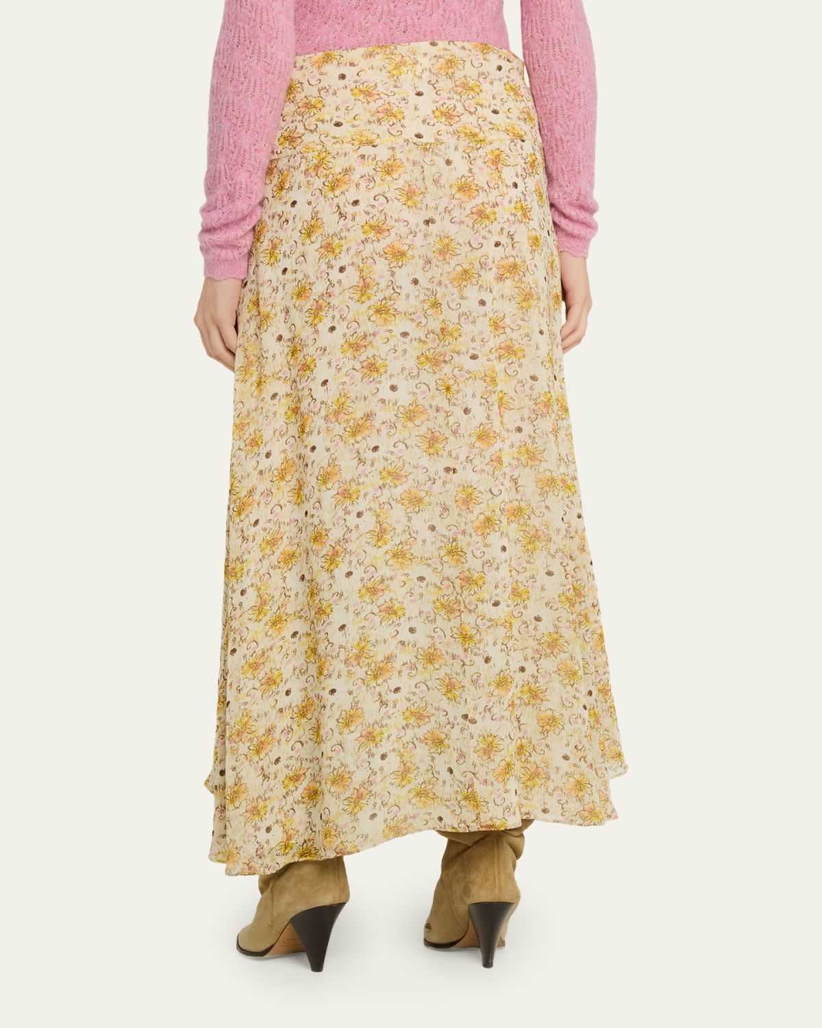 Etoile Isabel Marant Fran Floral Georgette Maxi Skirt | Thumbnail 3