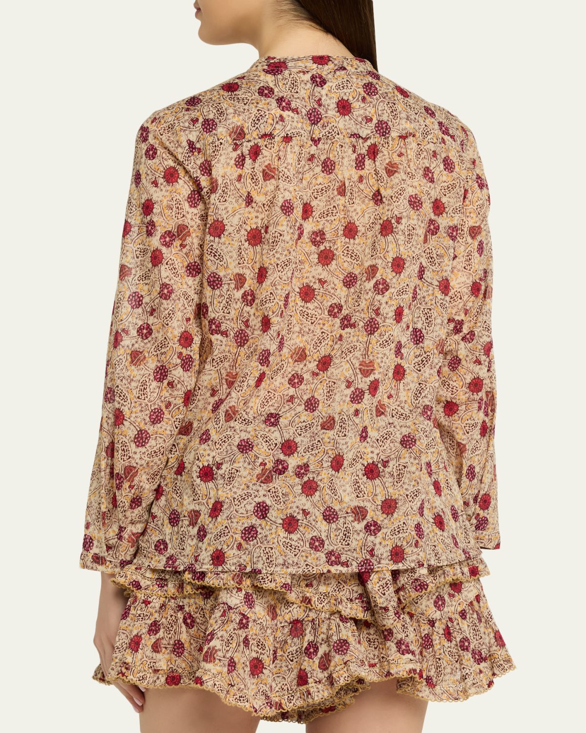Etoile Isabel Marant Maria Floral Cotton Top | Thumbnail 3 Etoile Isabel Marant Maria Floral Cotton Top | Thumbnail 3