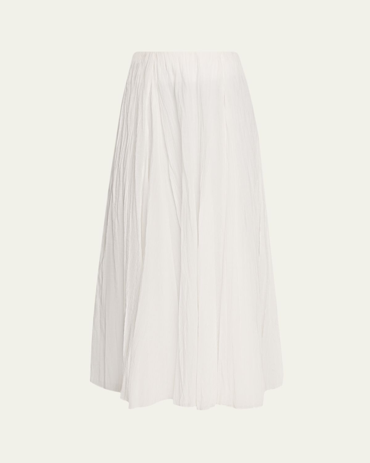 Vince Crinkled Plissé Cotton-Blend Maxi Skirt | Thumbnail 10
