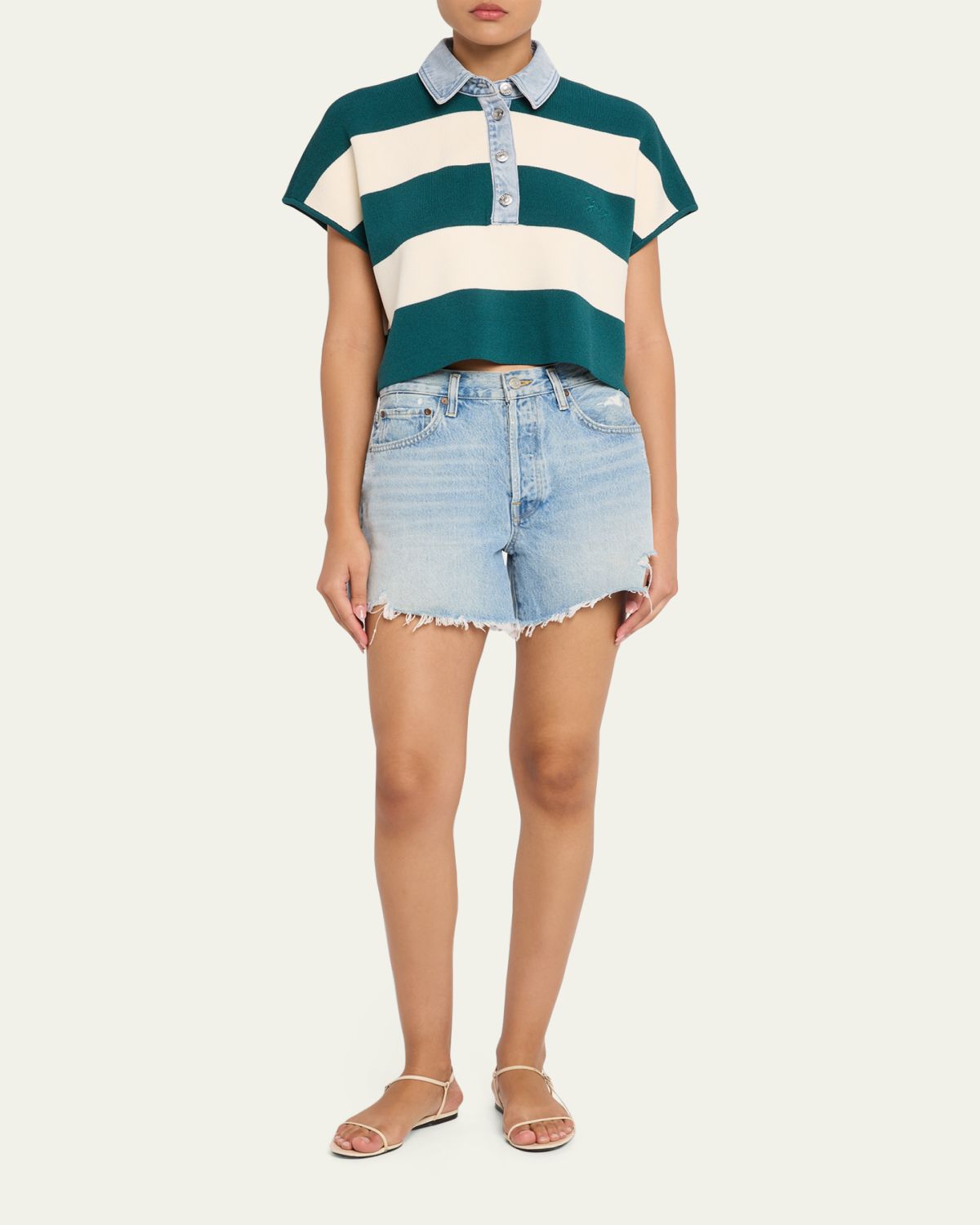 SEROYA Corsa Striped Cotton Top | Thumbnail 2 SEROYA Corsa Striped Cotton Top | Thumbnail 2