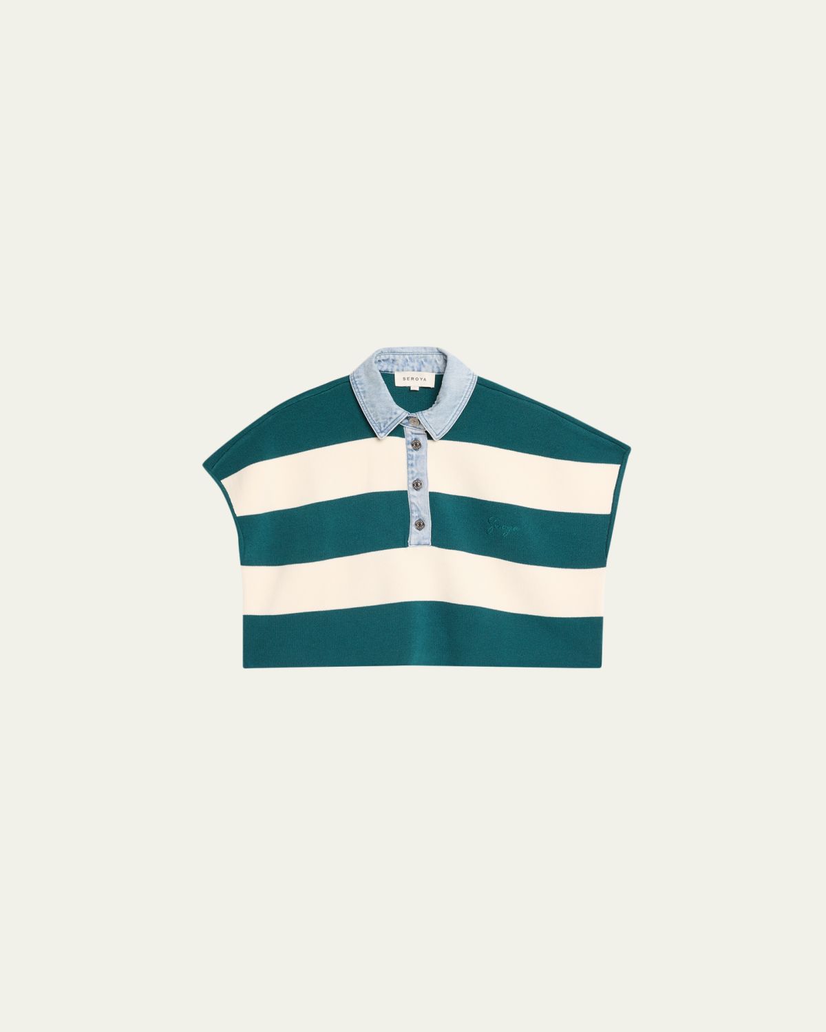 SEROYA Corsa Striped Cotton Top