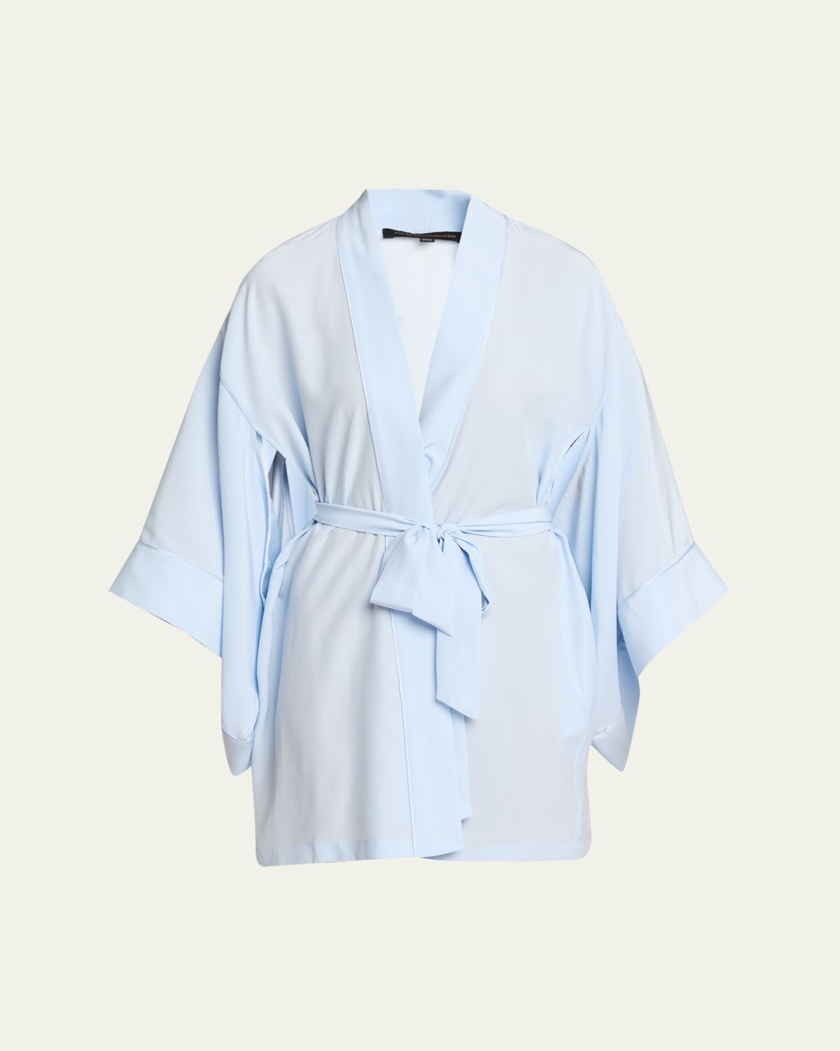 Kiki De Montparnasse Cutout-Sleeve Silk Charmeuse Kimono Robe | Thumbnail 5
