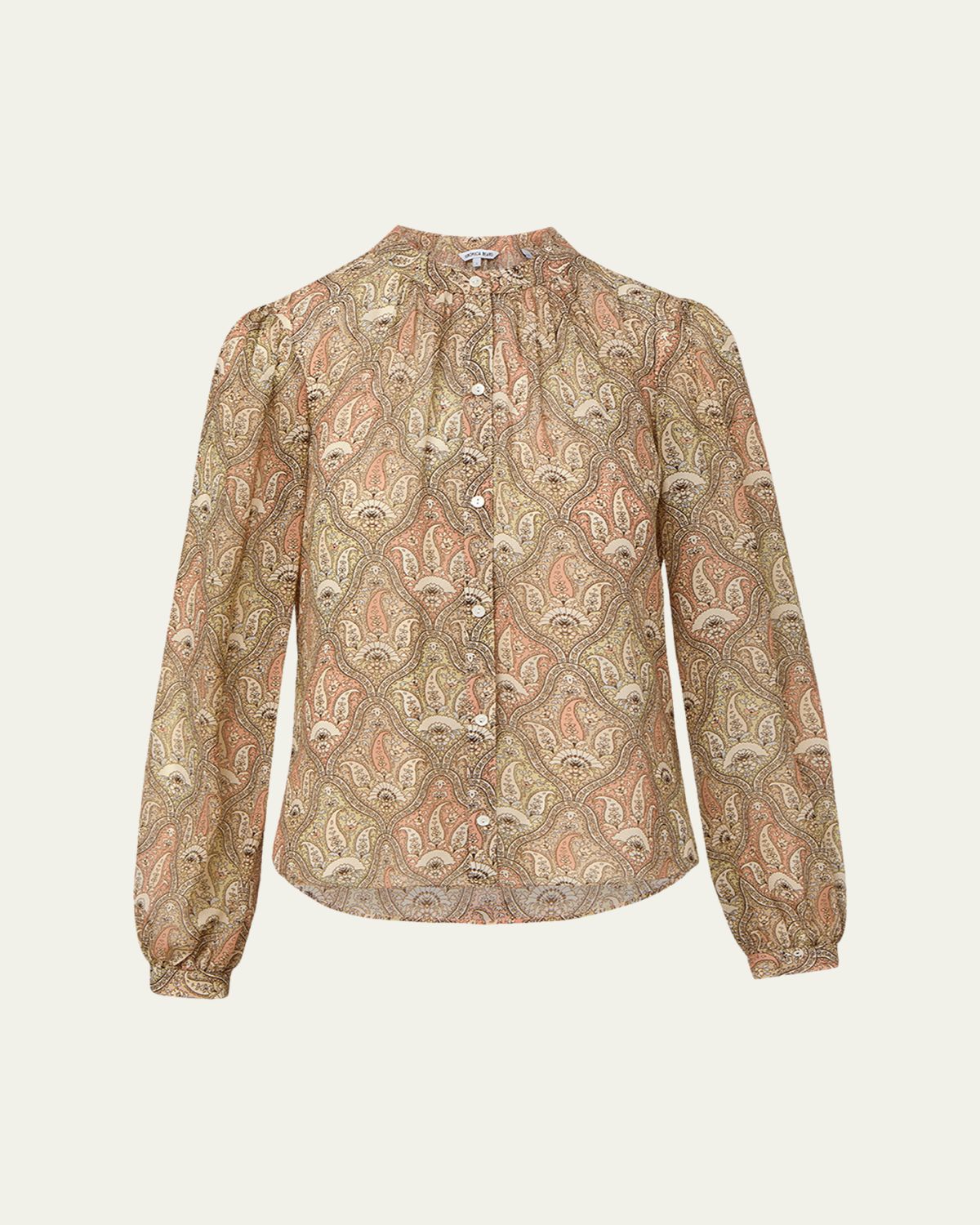 Veronica Beard Ashlynn Long-Sleeve Silk Blouse | Thumbnail 5 Veronica Beard Ashlynn Long-Sleeve Silk Blouse | Thumbnail 5