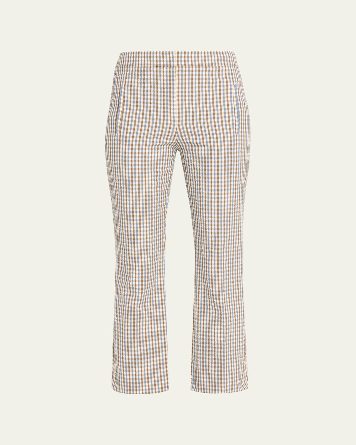 Veronica Beard Arte Plaid Kick-Flare Pants | Thumbnail 6