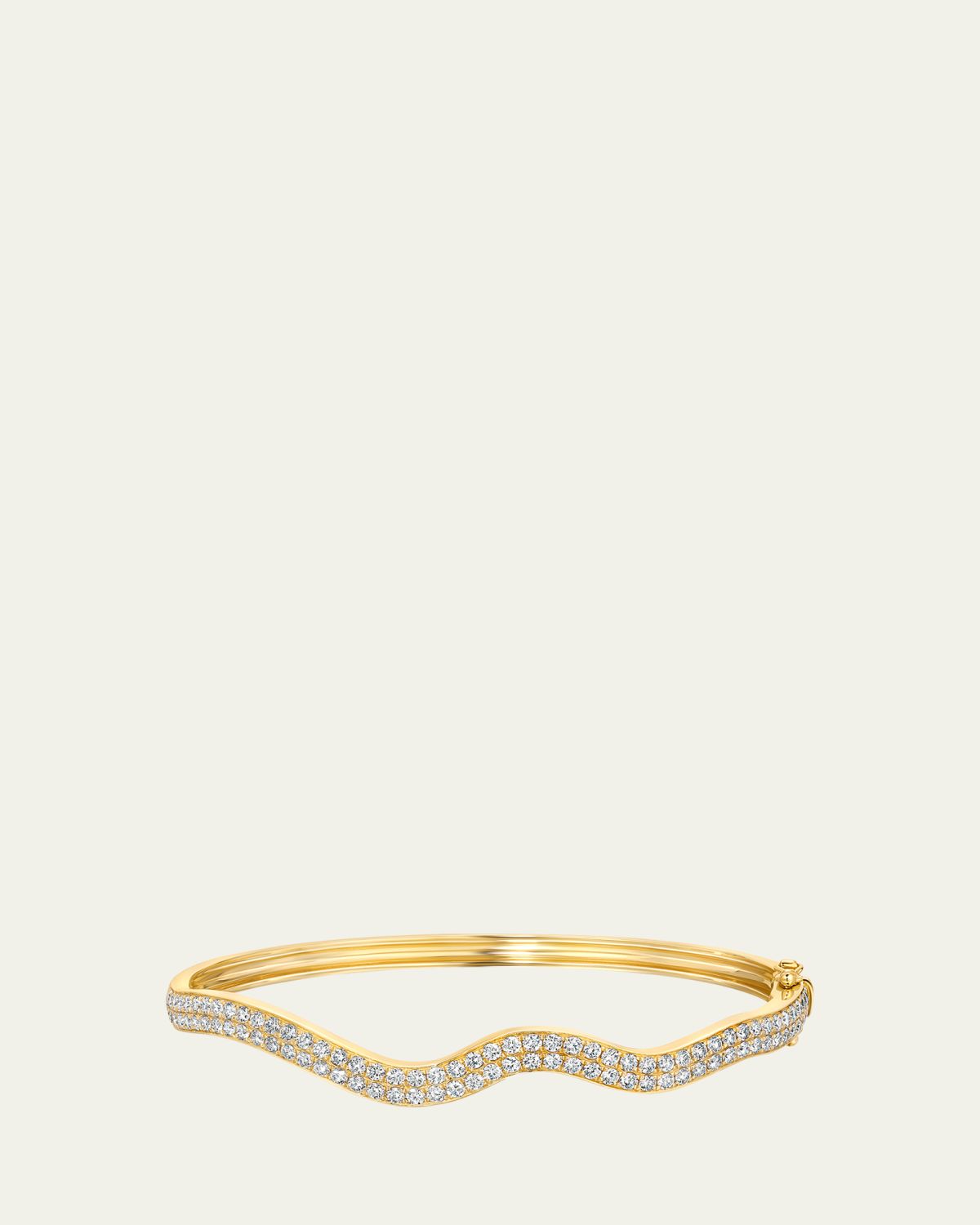 Graziela Gems 18K Rio Diamond Double Bangle Bracelet