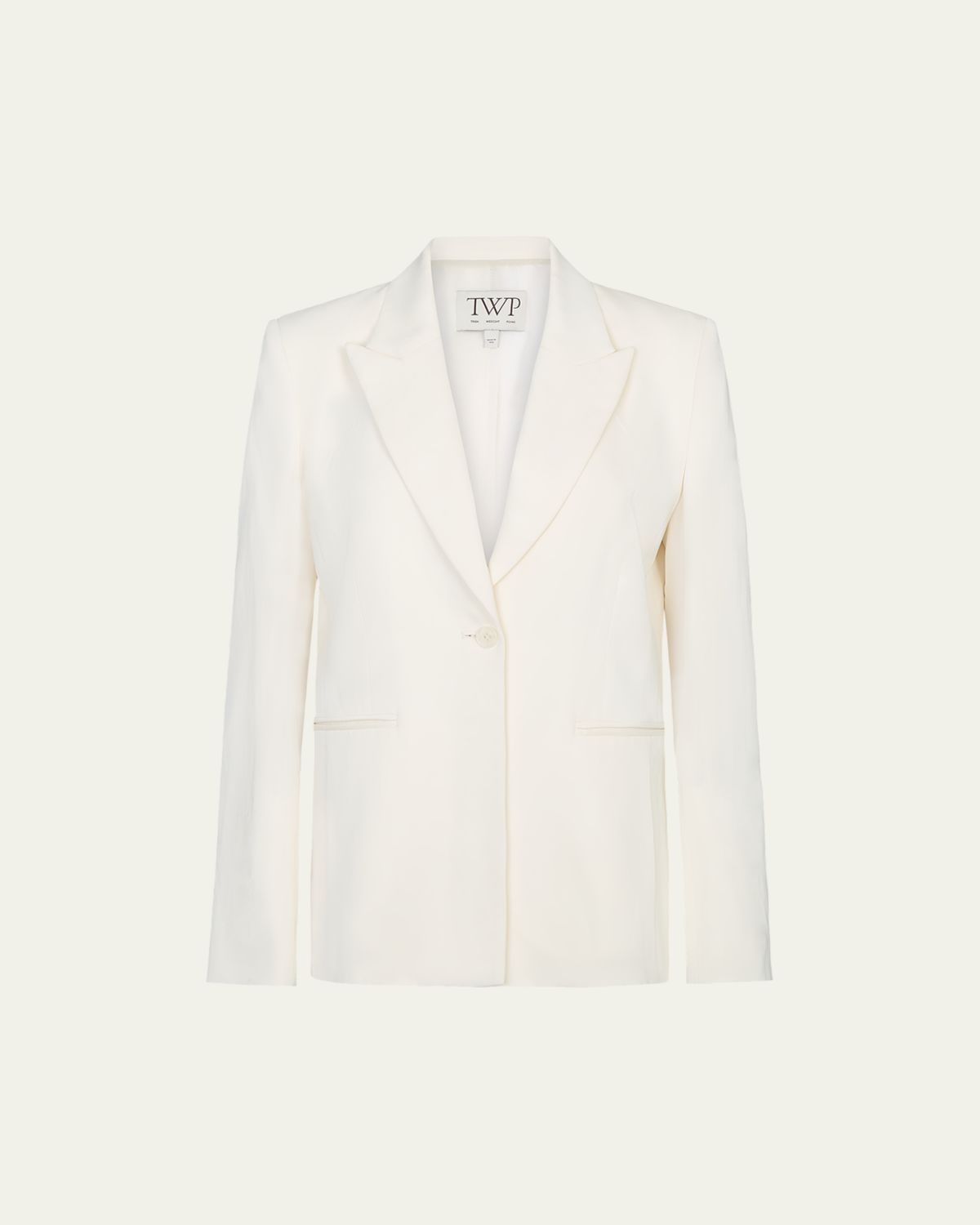 TWP Her Fit Blazer in Coated Viscose Linen